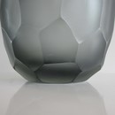 Signed MURANO Glass Vase, Italy (grey/ green))