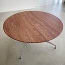 VITRA Dining Table with Travertine Stone top, design Charles & Ray EAMES