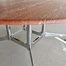 VITRA Dining Table with Travertine Stone top, design Charles & Ray EAMES