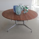 VITRA Dining Table with Travertine Stone top, design Charles & Ray EAMES