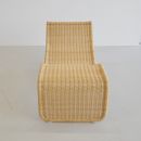 Wicker Chaiselongue PS3 by Tito AGNOLI for BONACINA, 1964
