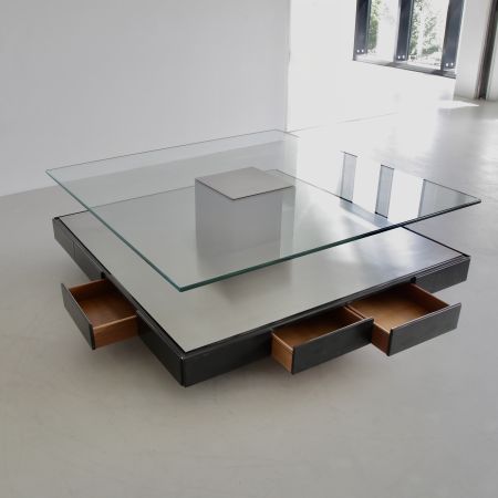 Large Coffee Table by Marco FANTONI for TECNO 1971