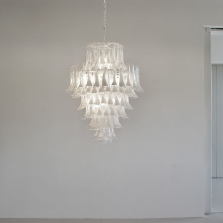 MURANO Glass Saddle Form eight-tier Chandelier